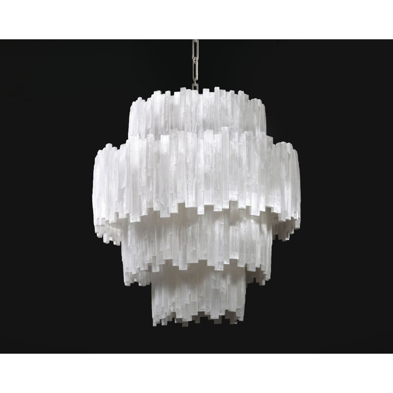 Lustre du Sahara IQ2876, 22 po de largeur x 72 po de hauteur, Indigo, Chrome chrome