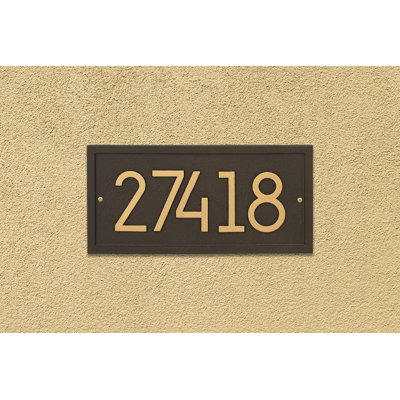 Modern Address Plaque