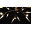 Lustre spoutnik doré 24 lumières à intensité variable avec abat-jour en verre-926276170