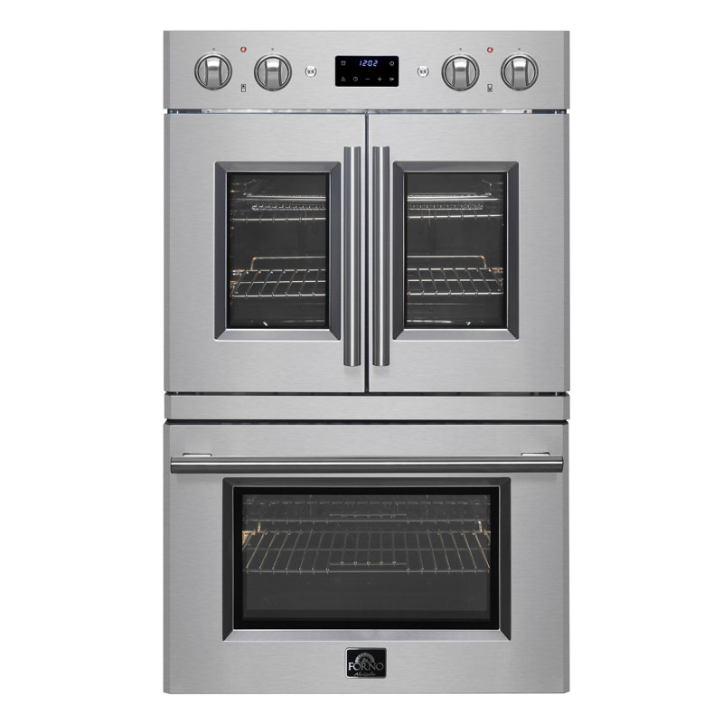 Forno Alta Qualita Asti 30 in. Double French Door Electric 7.36 cu.ft. Wall Oven with Convection