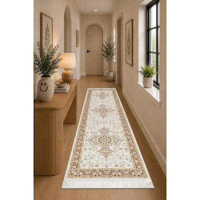 Floral Flokati Area Rug