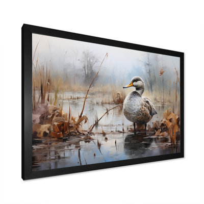 Misty Marsh Duck IV - Art mural animal canard