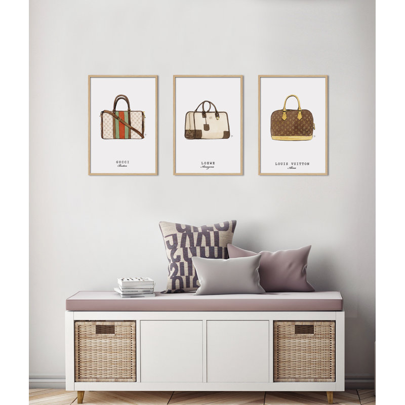 Objects Vuitton Bag by Juan Carlos Arbex - Single Picture Frame Painting, 90cm H x 60cm W x 3cm D