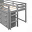 Lit mezzanine simple avec armoire et tablette-180795190
