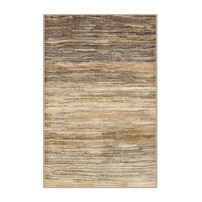 Tapis contemporain brun clair, Rectangle 6 pi x 9 pi