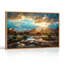 Ensemble de 1 tableau sur toile représentant un paysage désertique-129061297-129061300