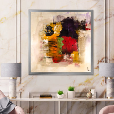 «Abstract Energetic Color Dance», reproduction de cadre photo sur toile