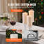 Unscented Pillar Candles 65 Hours Long Burning Christmas White,Flickering-Flame Effect