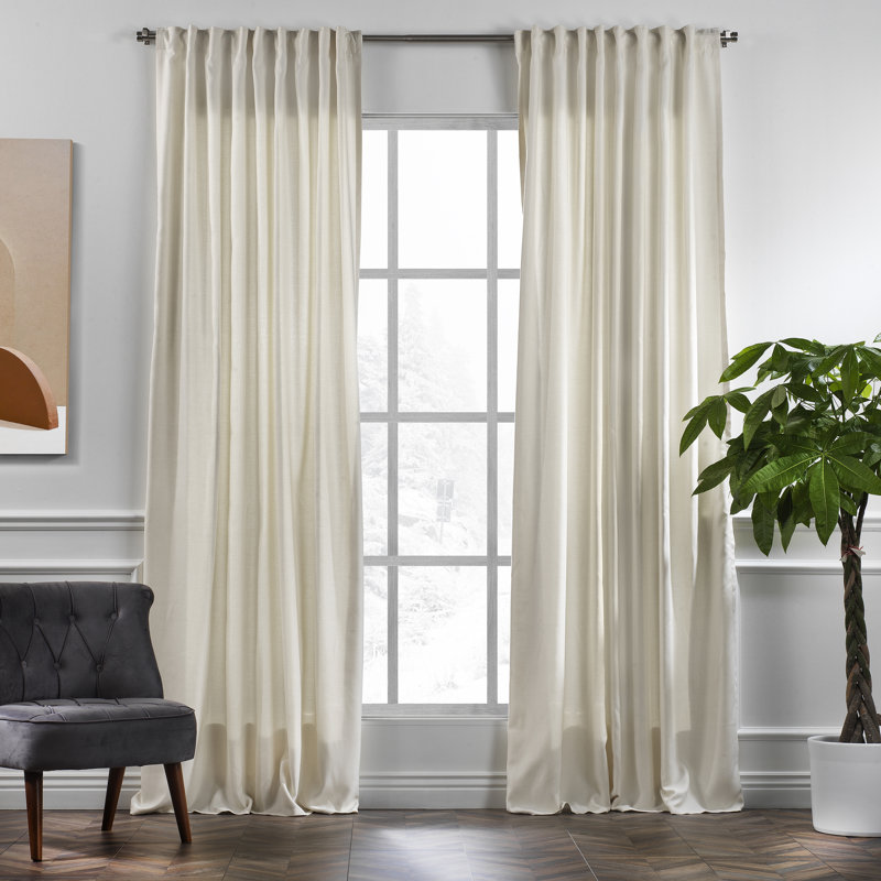 Panneaux de rideaux décoratifs obscurcissants, Crème, l 52 po x L 120 po