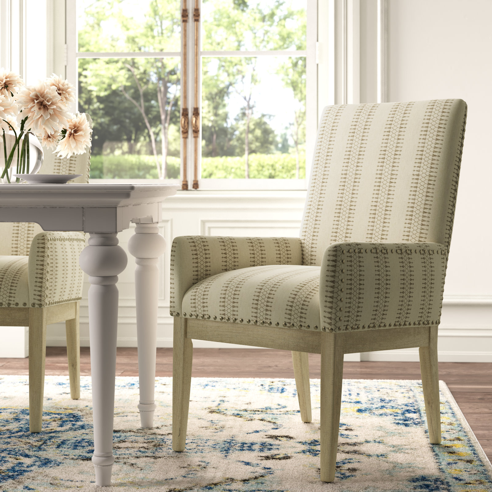 Olliix by Martha Stewart Beige Set of 2 Holls Dining Chairs