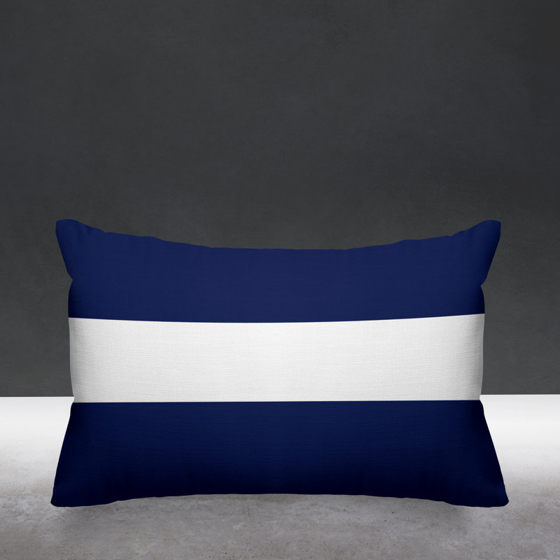 Coussin décoratif intérieur / extérieur Bede, Bleu marine