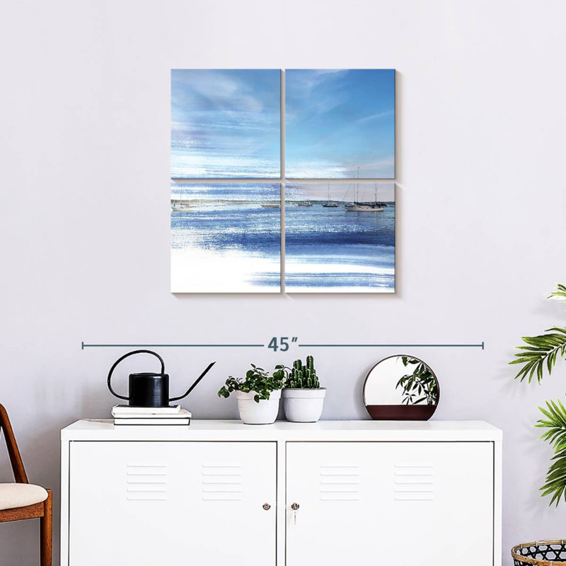 Mehar bleu côtier II, H 26 po x l 26 po