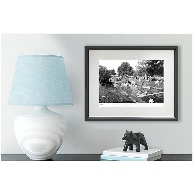 Evesham, Children's Boating Pool, Abbey Park C1955 by Francis Frith - Single Picture Frame Print, 60cm H x 80cm W x 2.3cm D