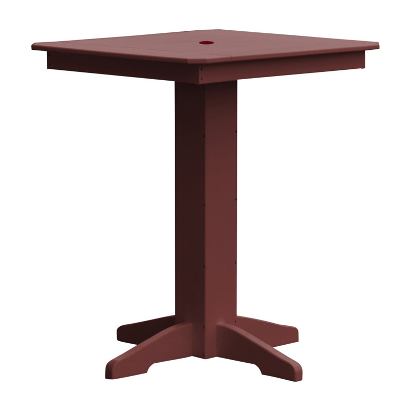 Table de bar Neville, Bois de cerisier, l 33 po x L 33 po x H 42 po