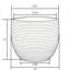Jardinières rondes multi-tailles, pots de fleurs d'intérieur résistants aux intempéries-131203583