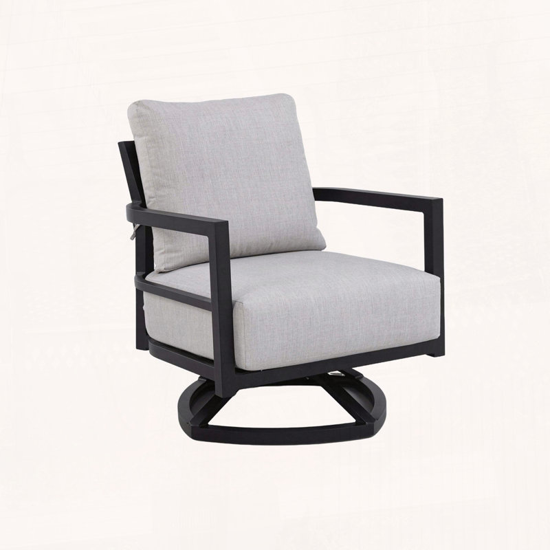 Méridienne pivotante d'extérieur moderne avec structure en aluminium de qualité supérieure, dossier ergonomique et coussin Sunbrella