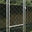 Grande cage pour chien en acier galvanisé gris Vidaxl-132937213-132937218