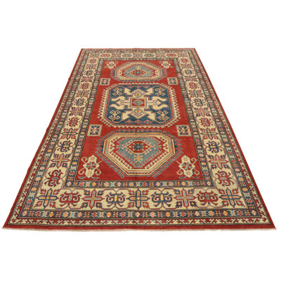 Mykeya One-of-a-Kind 9'2'' X 12'3'' New Age Wool Area Rug Red