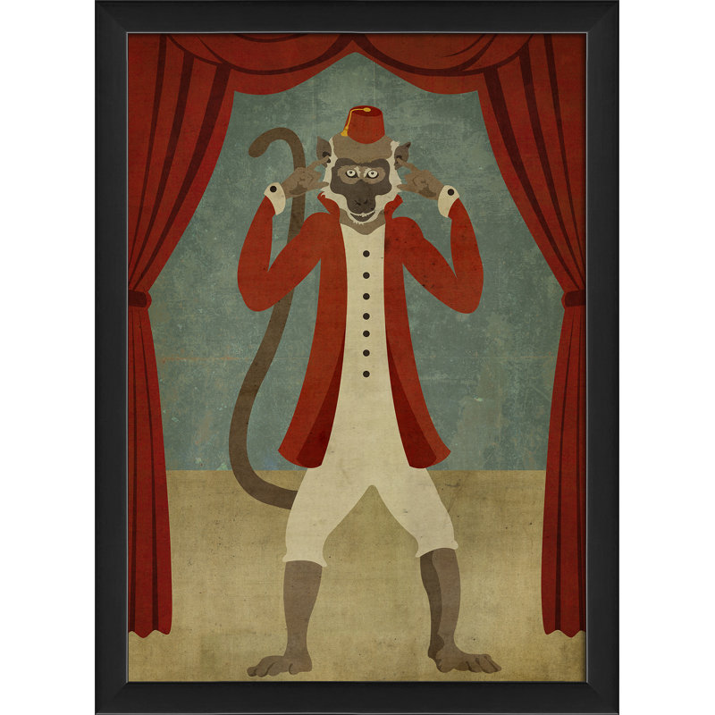 Wise Monkeys The Artwork Factory - Single Picture Frame Graphic Art