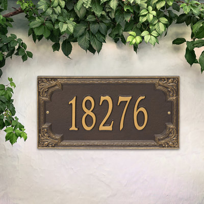 Signature Series 1-Line Wall Address Plaque