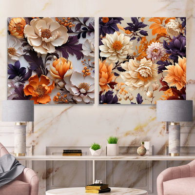 Janes - Ensemble de 2 art mural en verre acrylique