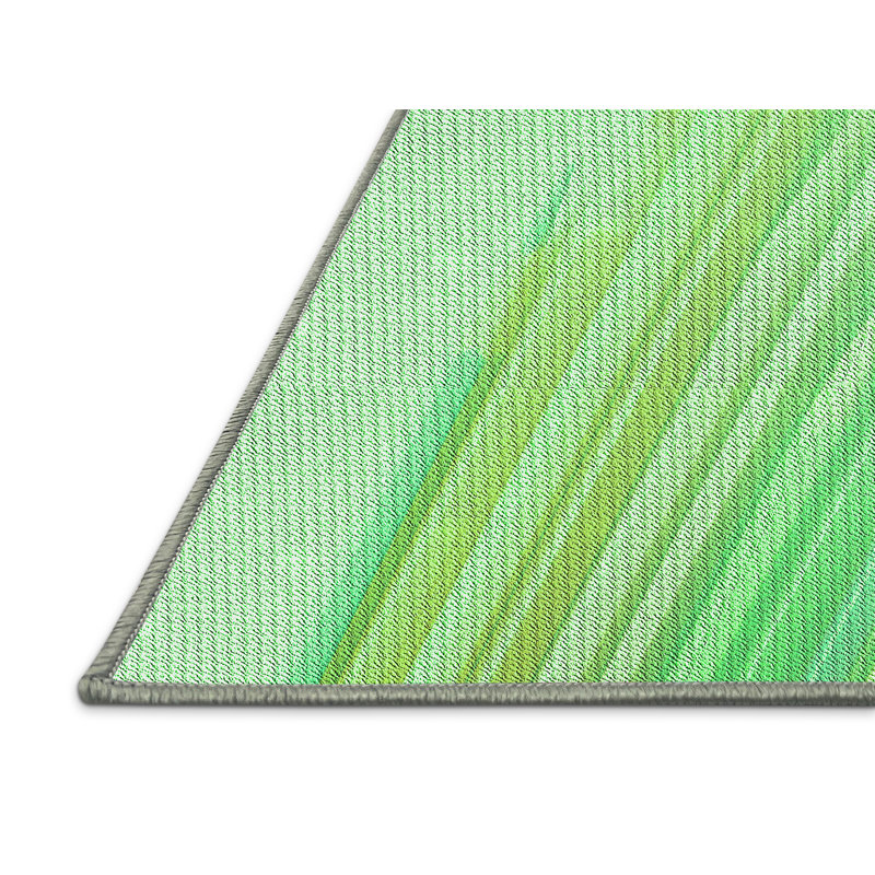 Washable Abstract Indoor Rug, Rectangle 8' x 10'