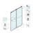 Frameless Double Sliding Shower Door
