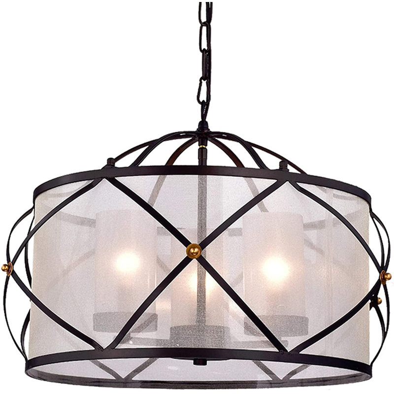 Minnich Dimmable Drum Chandelier
