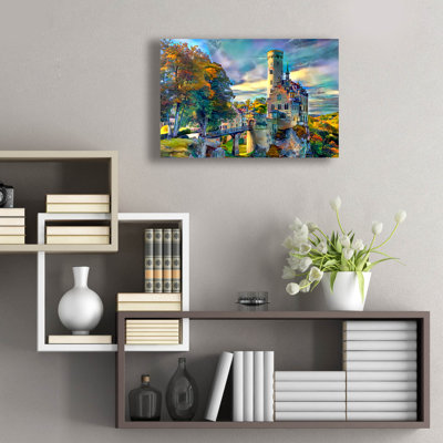 'Germany Swabian Jura Lichtenstein Castle'  by Pedro Gavidia Acrylic Glass Wall Art, 24" x 16"