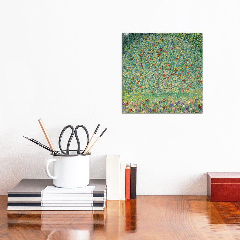 Apple Tree (Apfelbaum), 1912 by Gustav Klimt - Single Picture Frame Painting on Canvas, No Frame, 30.48 cm H x 30.48 cm W