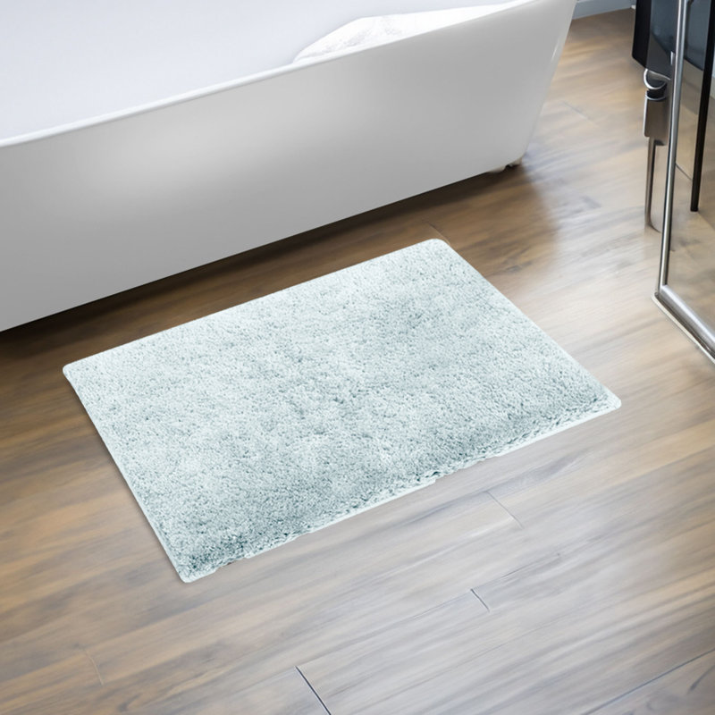 Better Trends Haven Collection 100% Polyester 2100 GSM Bath Runner Rug, Non-Slip TPR Backing , 20" x 60" Soft, Absorbent & Quick Dry Rug for Bathroom, Shower, Tub, Blue