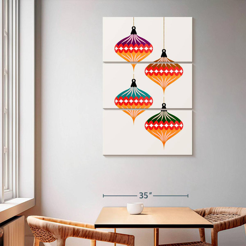 Christmas Balls II, 65" H x 42" W