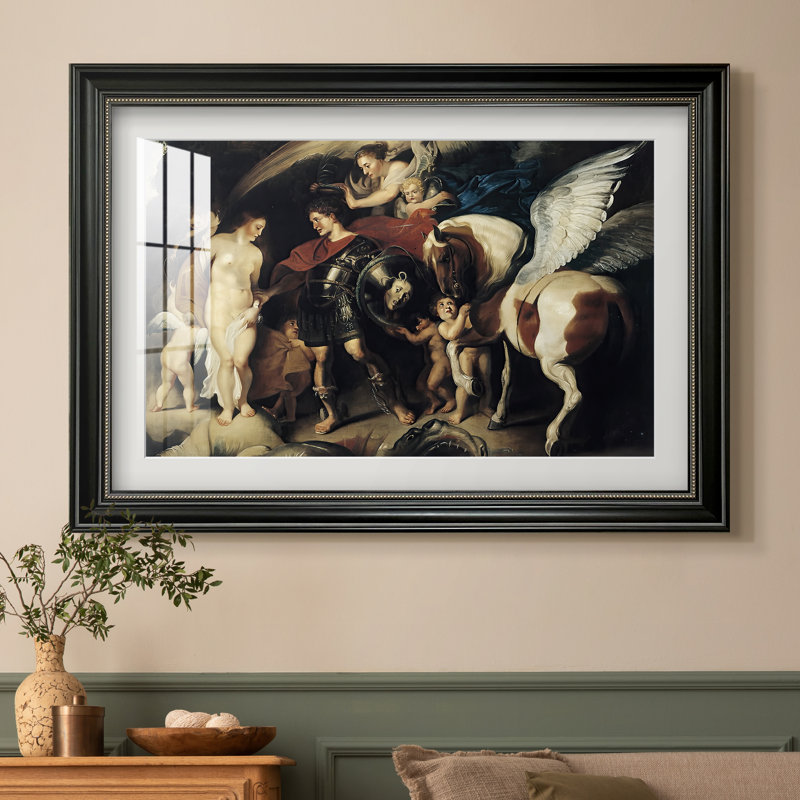 Persée et Andromède, vers 1620 - Pierre Paul Rubens - Estampe encadrée sur mesure, Format intérieur 20 po x 28 po
