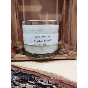 Woodsy Scented Jar Candle with Glass Holder