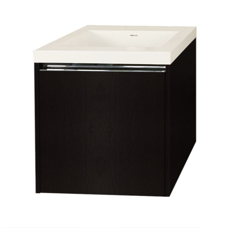 Kubista 23.75'' W Single Bathroom Vanity Base, Wenge