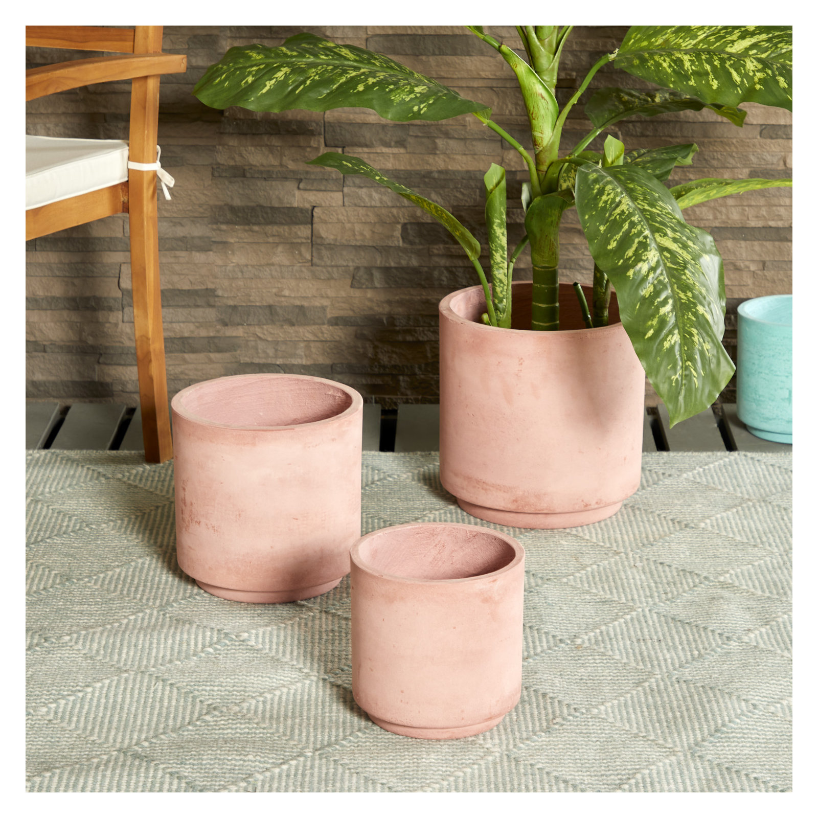 Pot Planter - Set of 3, Pink