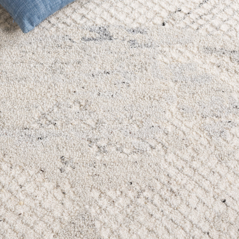 Harvest 105 Hand Tufted Wool; Cotton Abstract Rug, Round 6'