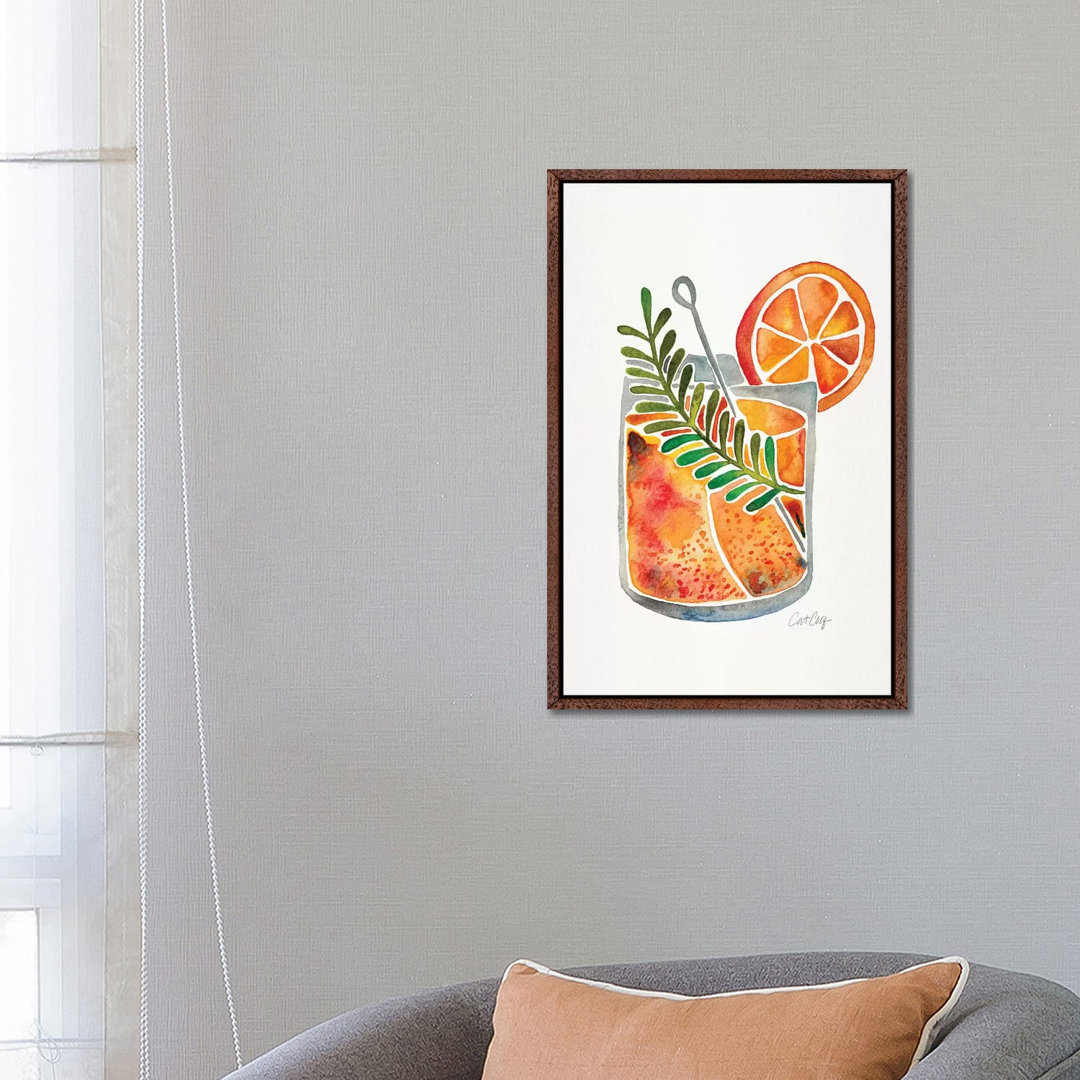 Blood Orange Tequila Sunrise von Cat Coquillette - Galerie-verpackte Leinwand Giclée