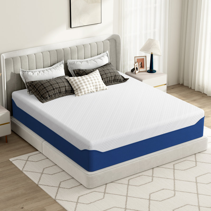 Medium Firm Memory Foam Mattress With Breathable Cover, Pressure Relief, Certipur-US® Certified, 10" / 12" / 14, King, 10"