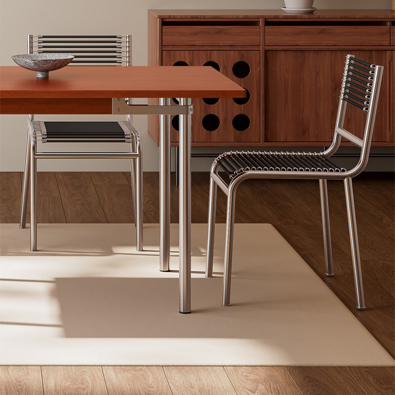Ensemble de table de salle à manger simple et luxueux en bois massif, H 29,52 po x l 78,74 po x P 35,43 po