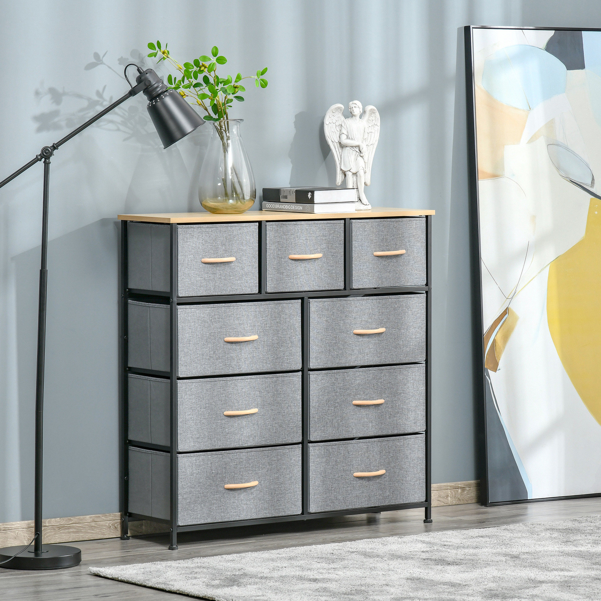 Ebern Designs 9 Drawers Dresser. For Hallway & Entryway. Ample Space ...