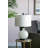 14X14x23" White And Grey Glass Table Lamp