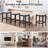 Solid Wood Farmhouse Style Bar Stool With Handwoven Rope Seat-1234366064