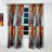 Grey, Yellow and White Marble Composition - Abstract Mid-Century Velvet Blackout Curtain Single Panel-2087491894