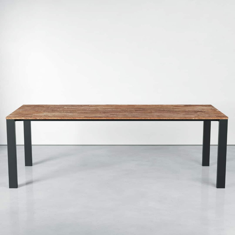 Leeland Metal Dining Table, 40" W x 60" L