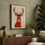 Deer in Geometry Geometric - Wrapped Canvas-1899995441-1899995455