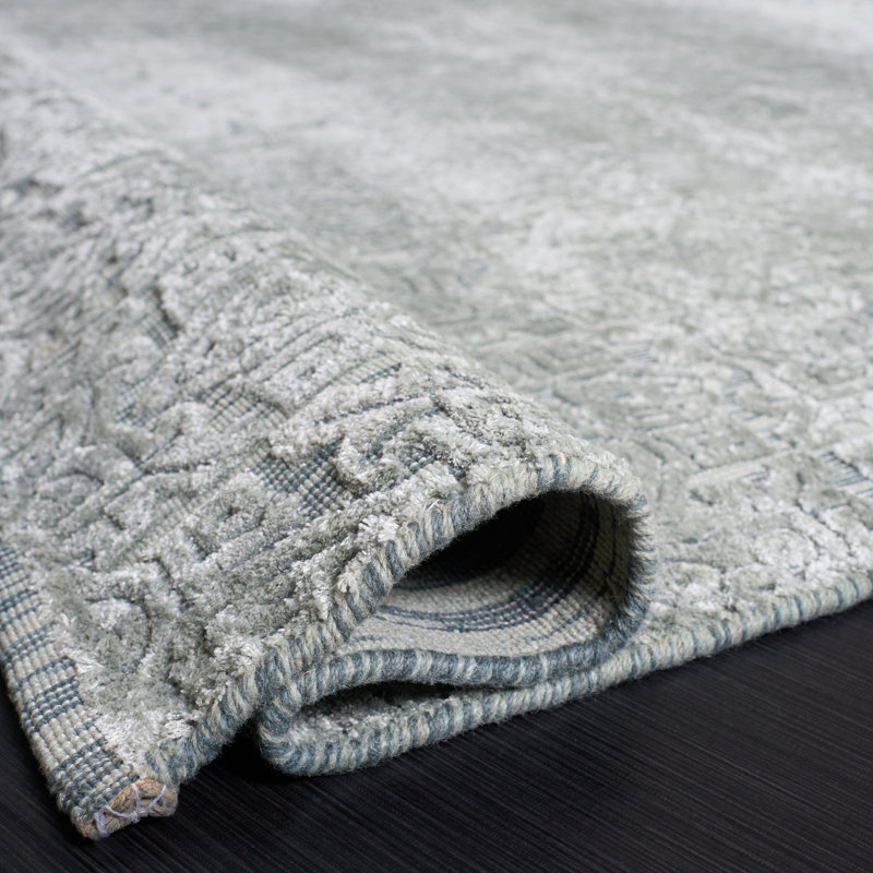 Mir641 Area Rug In Blue, Rectangle 8' x 10'