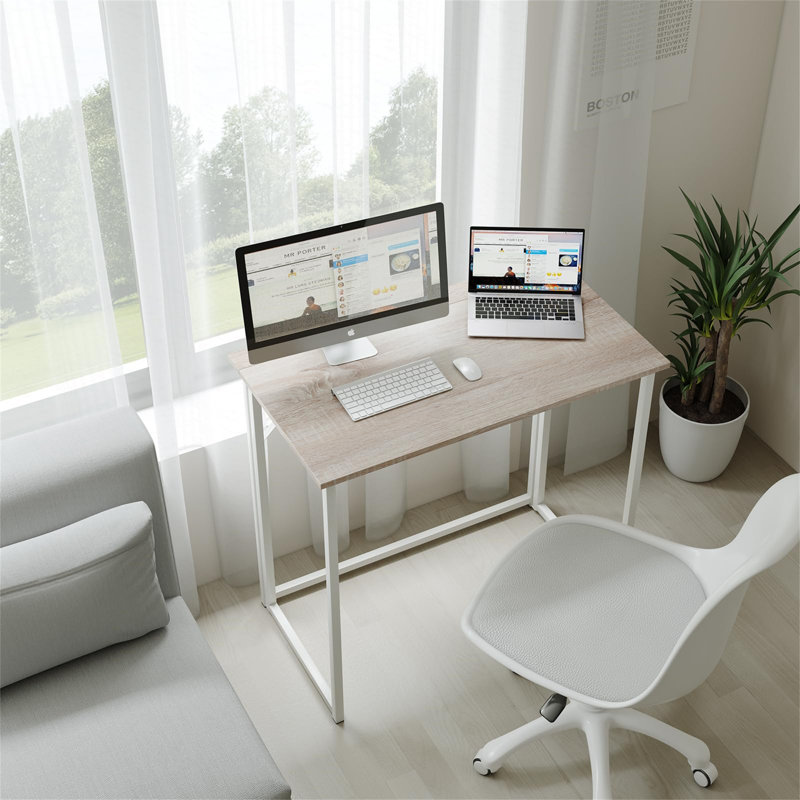 Folding Small Computer Table, Grey