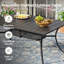 Ensemble de salle à manger rectangulaire avec chaise empilable PVC-coated polyester-851674659