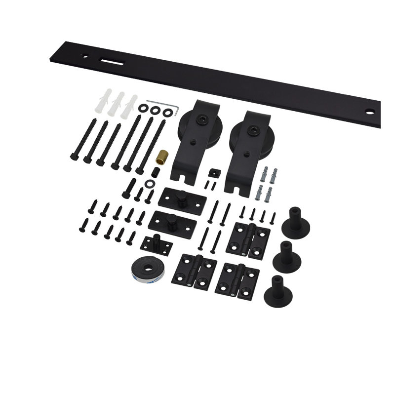 Ensemble de quincaillerie de porte de grange standard pour porte simple, 38,1875 po
